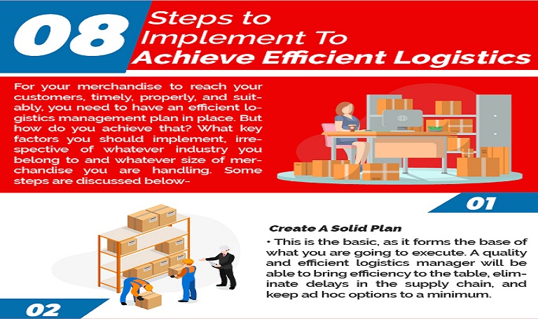 8 Steps To Implement To Achieve Efficient Logistics