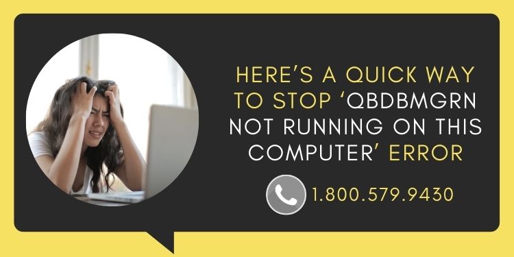 Qbdbmgrn Not Running On This Computer