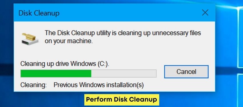 Perform Disk Cleanup