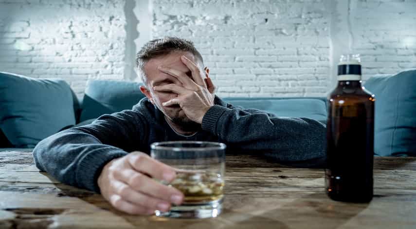 dependent on alcohol