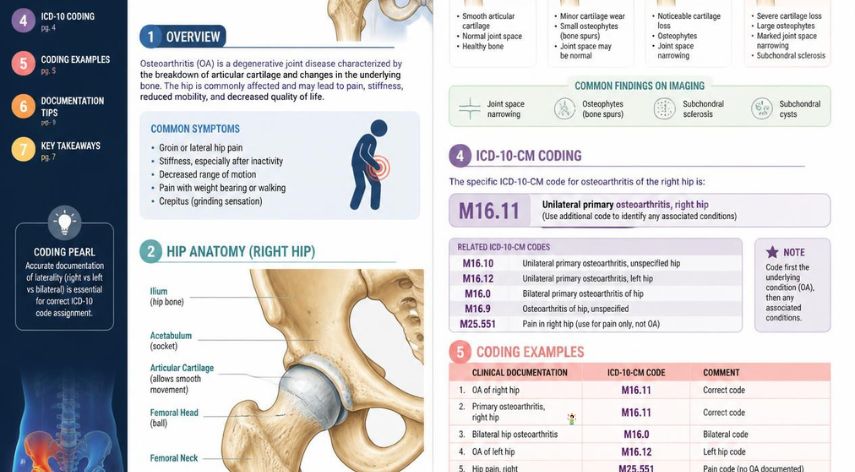 OA Right Hip ICD 10: A Complete Educational Coding Guide