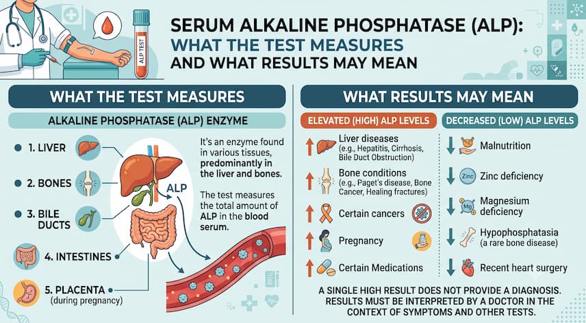 Serum Alkaline Phosphatase (ALP): What the Test Measures and What Results May Mean